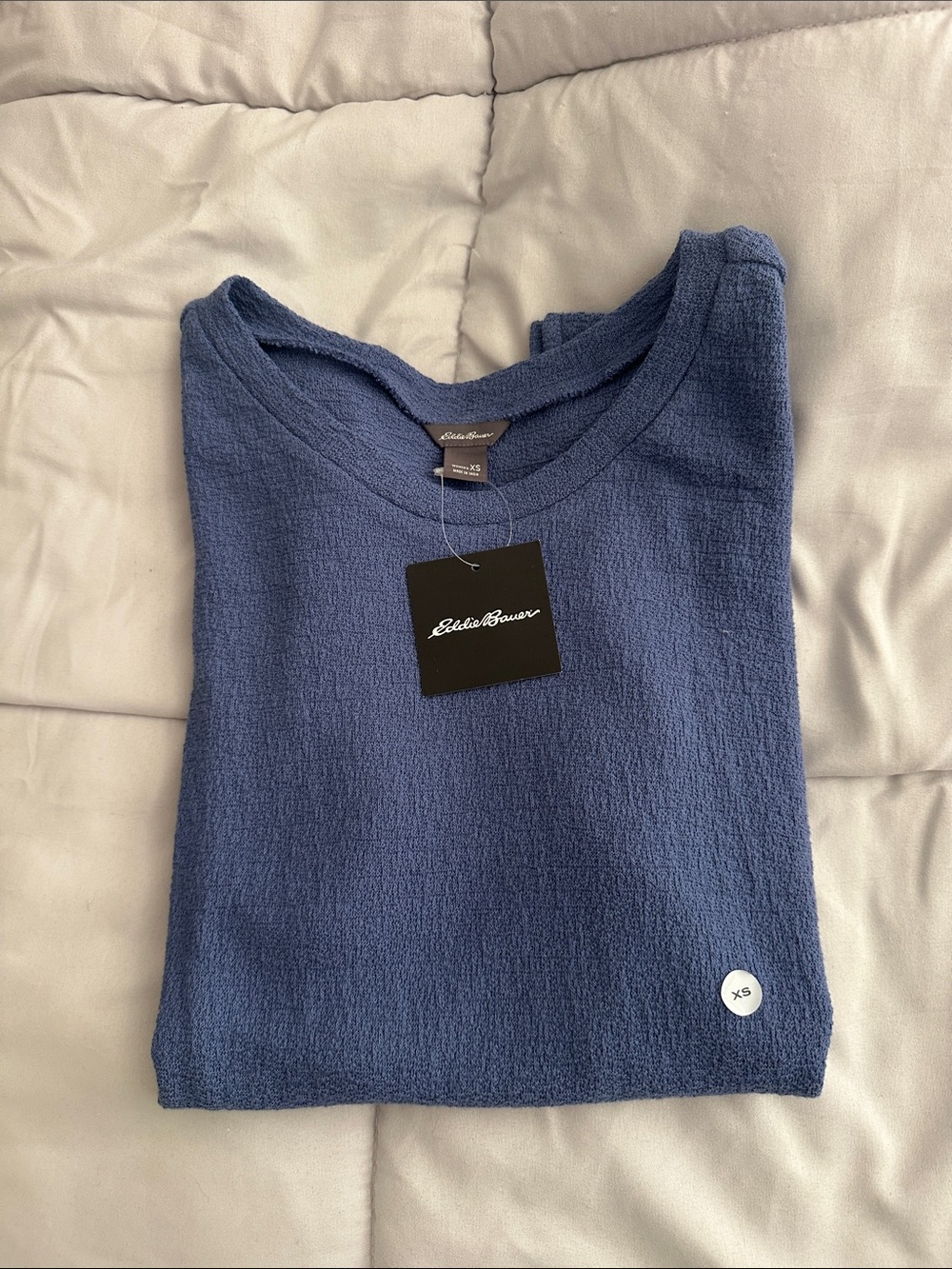 Eddie Bauer Women's Short Sleeve Tee - Blubird Blue - Picture 2 of 5